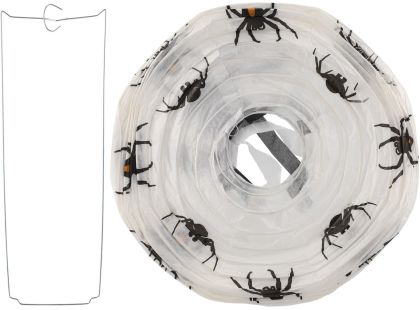 Teddies Lampion koule Halloween se střapci papír průměr 30cm v sáčku (bez hůlky) 3 druhy karneval