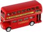 Teddies Londýnský patrový autobus červený 2