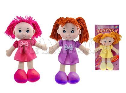 Teddies Látková panenka mluvící česky - 30cm