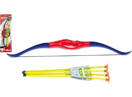 Teddies Luk a 4 šípy s přísavkami plast 57 cm - Poškozený obal