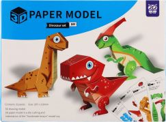 Teddies Modely 3D papírové dinosauři 8 ks v sáčku