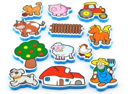 Teddies Moje první zvířátka Vodolepky Farma 12ks Teddies Moje první zvířátka Vodolepky Farma 12ks