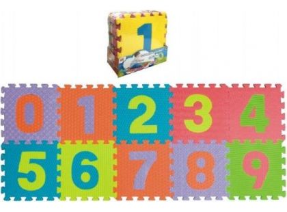 Teddies Pěnové puzzle čísla 0-9