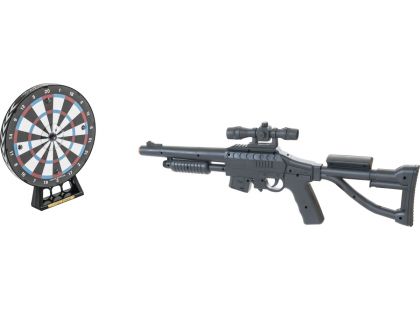 Teddies Pistole laserová 53cm s terčem