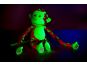 Teddies Plyšová opice svítící ve tmě růžovo zelená 33 cm 2