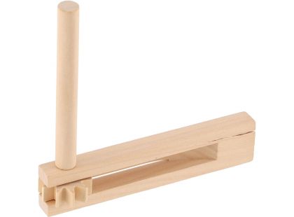 Teddies Řehtačka dřevo 13x13cm v sáčku