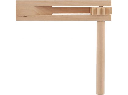 Teddies Řehtačka dřevo 13x13cm v sáčku