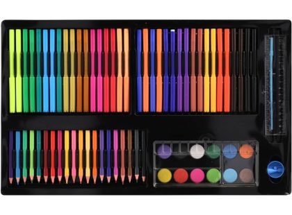 Teddies Sada na malování - Art box kreativní sada 180ks v dřevěném kufříku 47x30x4,5cm