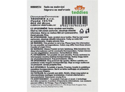 Teddies Sada na malování - Art box kreativní sada 180ks v dřevěném kufříku 47x30x4,5cm