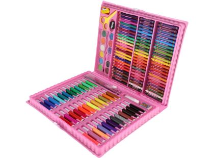 Teddies Sada na malování - Art box kreativní sada s jednorožcem 160ks v plastovém kufříku 34x27x3,5cm