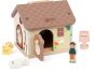 Teddies Skládanka vkládačka dům dřevo 11ks 16x15x14cm 18m+ 2