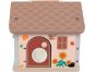 Teddies Skládanka vkládačka dům dřevo 11ks 16x15x14cm 18m+ 4