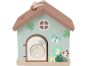 Teddies Skládanka vkládačka dům dřevo 11ks 16x15x14cm 18m+ 5