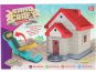 Teddies Stavebnice dům s pískem plast s doplňky v krabici 28x19x8cm 2