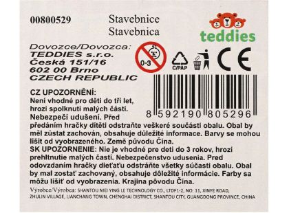 Teddies Stavebnice hrad s pískem plast s doplňky v krabici 28x19x8cm