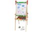 Teddies Tabule oboustranná magnetická dřevo černá-bílá 35x43cm s rolí papíru s doplňky v krabici 40x61cm 3