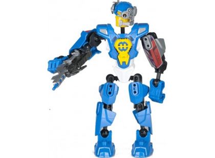 Teddies Transformer robot 19cm Modrý