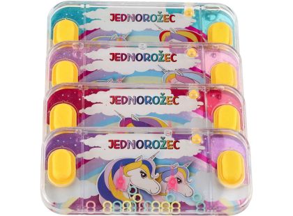 Teddies Vodní hra hlavolam jednorožec růžová - Poškozený obal