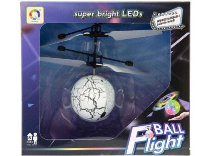 Teddies Vrtulníková koule barevná s USB kabelem na nabíjení