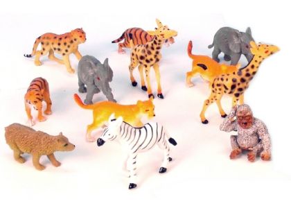 Teddies Zvířátka - Safari mláďata 12ks