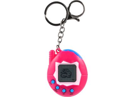 Teddies Zvířátko elektronické přívěsek plast 5x6cm na bat. 4 barvy se zvukem na kartě 12ks v boxu