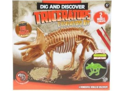 Tesání Dino svítící Triceratops