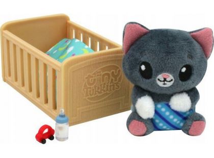 Tiny Tukkins Baby Crib plyšový mazlíček s postýlkou