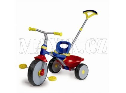 Tříkolka Buggy s vodící tyčí červená Biemme