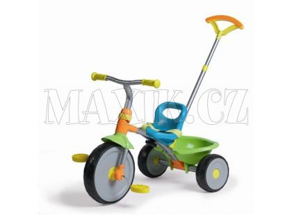 Tříkolka Buggy s vodící tyčí zelenán Biemme