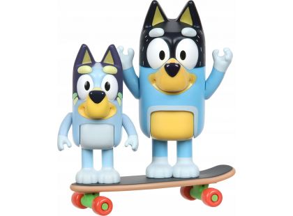 TM Toys Bluey 2 figurky Bluey&Bandit skateboard