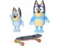 TM Toys Bluey 2 figurky Bluey&Bandit skateboard 2