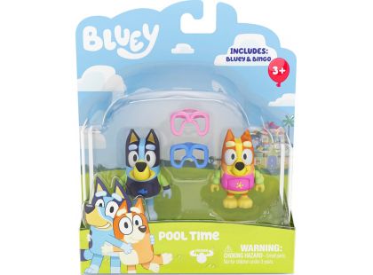 TM Toys Bluey 2 figurky Bluey&Bingo čas na bazén