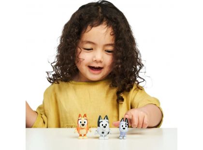 TM Toys Bluey 3 figurky Bingo, Muffin, Socks