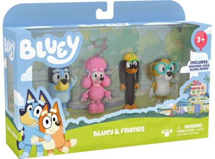 TM Toys Bluey 4 figurky přátelé