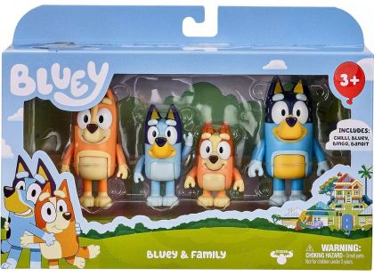 TM Toys Bluey 4 figurky rodina