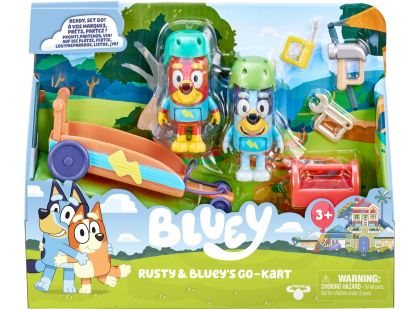 TM Toys Herní sada Bluey na cestách autíčko + figurky