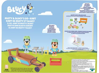 TM Toys Herní sada Bluey na cestách autíčko + figurky