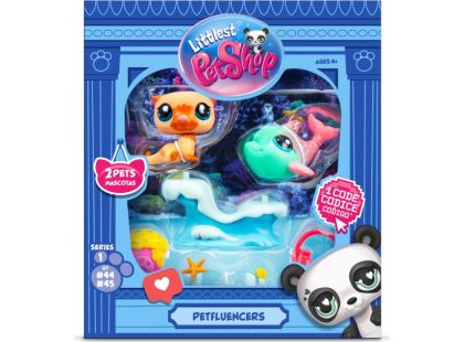 TM Toys Littlest Pet Shop balení 2 figurek Petfluenceři 46, 47