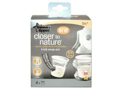 Tommee Tippee Nádobky na skladování mateřského mléka C2N 0+ 4ks