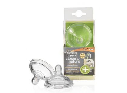 Tommee Tippee Náhradní savička C2N 6+ Anti-colic rychlý průtok 2ks Tommee Tippee Náhradní savička C2N 6+ Anti-colic rychlý průtok 2ks