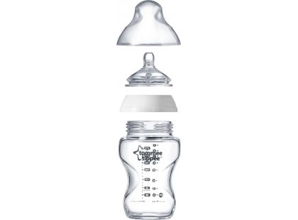 Tommee Tippee Sada kojeneckých lahviček C2N skleněných s kartáčem