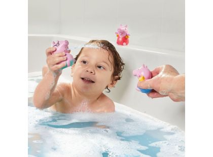 Toomies Prasátko Peppa Pig, tatínek a Tom stříkající hračky do vody - Poškozený obal