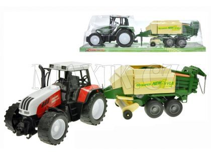 Traktor na setrvačník s balíkovačem na slámu 63cm