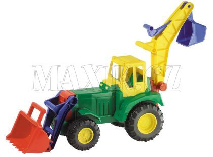 Traktor se lžící a bagrem Lena 02036