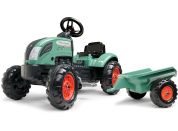 Traktor šlapací farmářský tmavě zelený Vintage - Poškozený obal