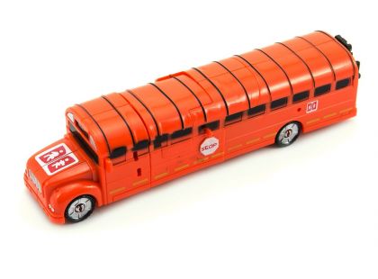 Transformer autobus a robot oranžový