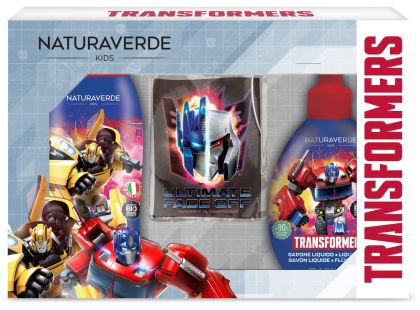 Transformers dárkový set mýdlo 250 ml + šampon a sprchový gel 250 ml + batoh