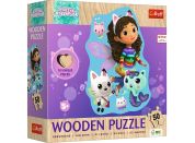 Trefl Dřevěné Puzzle 50 dílků Gabinin kouzelný domeček