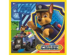 Trefl Puzzle 3 v 1  Tlapková Patrola Marshall, Rubble a Chase