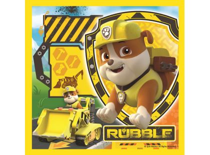 Trefl Puzzle 3 v 1  Tlapková Patrola Marshall, Rubble a Chase 106 dílků
